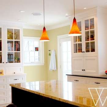 pop of color in kitchen home remodel