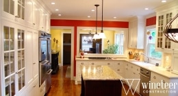 custom paint and cabinetry in kitchen