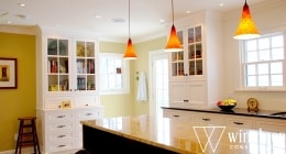 pop of color in kitchen home remodel