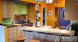 pop of color in home kitchen