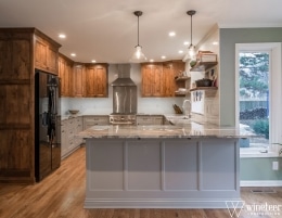 new lighting in kitchen remodeling project