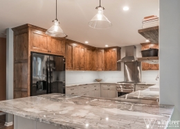 new granite in kitchen remodel project