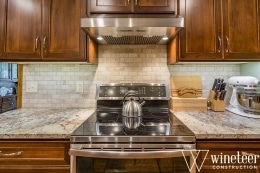 new oven and stove in kitchen remodel