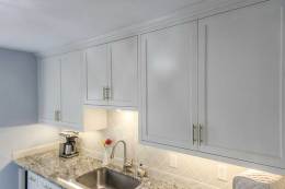 white cabinetry in kitchen remodel