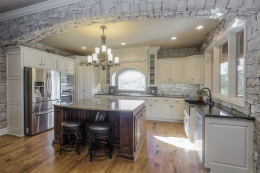 open layout in kitchen