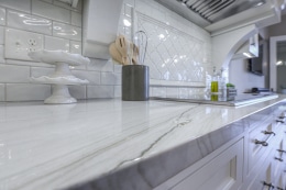 light backsplash in kitchen remodel