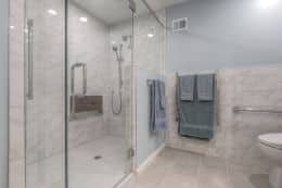 Modern Shower with glass walls