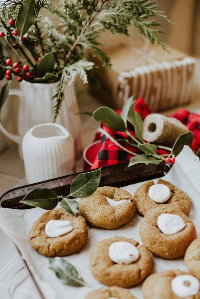 holiday cookies in a kitchen