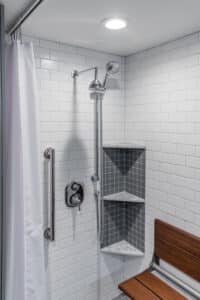 barrier free shower with gray accent category