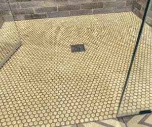 bathroom remodel tile shower floor