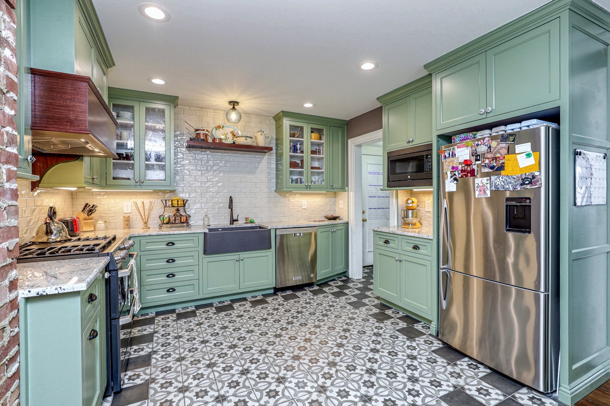Brookside kitchen remodel for a family of four