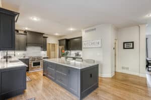 full view of newly remodeled kitchen