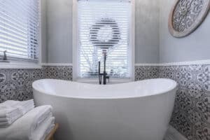 freestanding bathtub in Blue Springs bathroom remodel