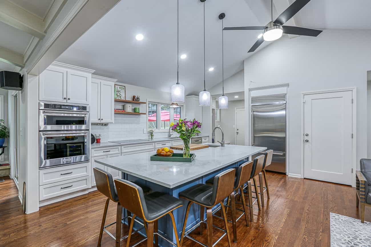 kitchen with windows