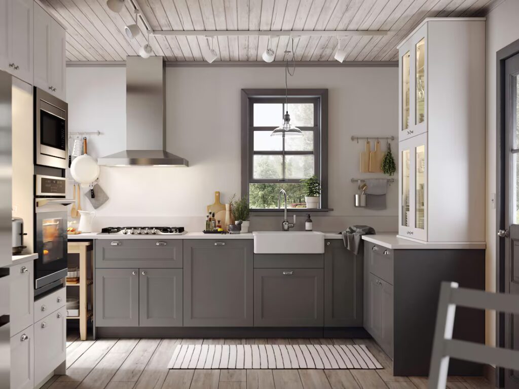 AXSTAD gray kitchen cabinet series