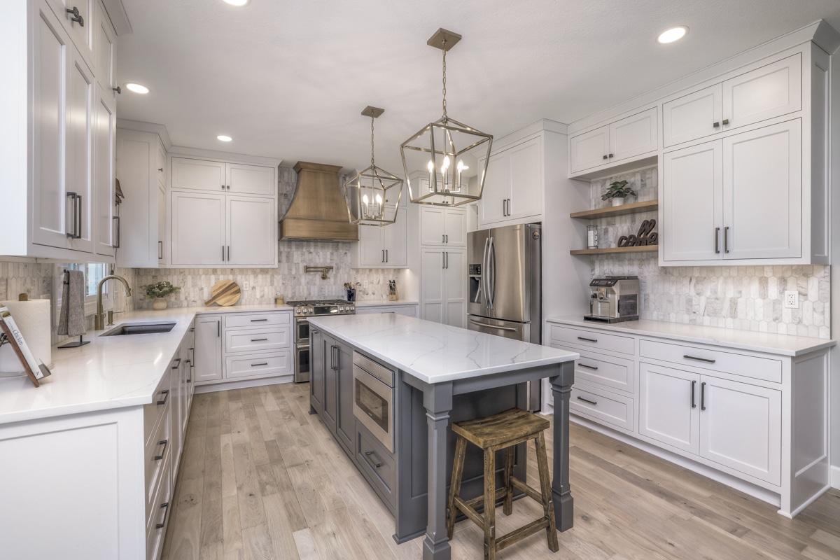 custom kitchen cabinets with island
